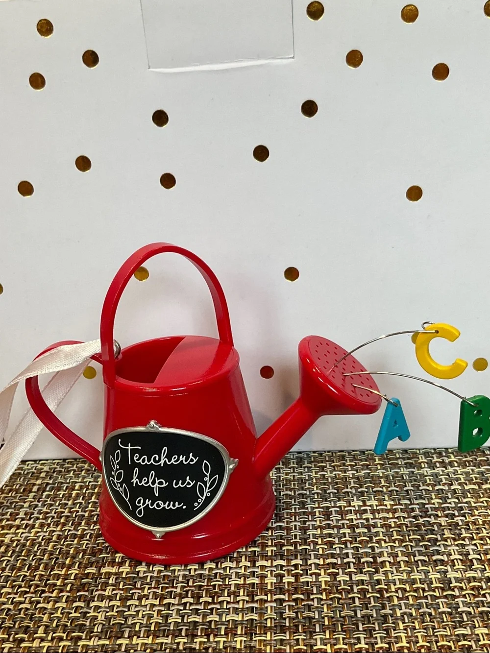 HallmarkMini Watering Can Teacher Ornament, NWT